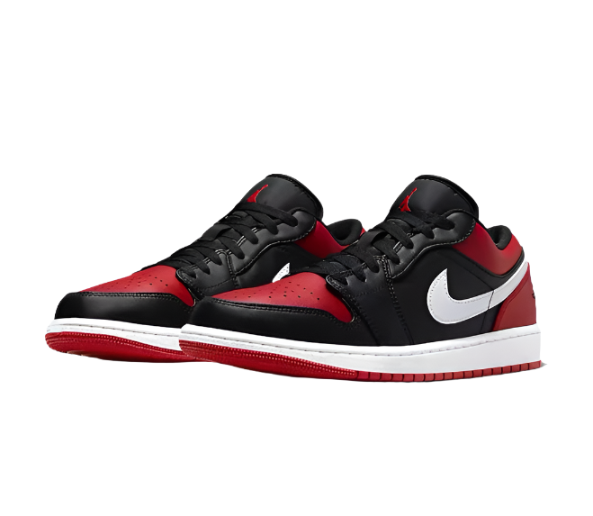 Nike Air Jordan Retro 1 Low - Black / Gym Red / White
