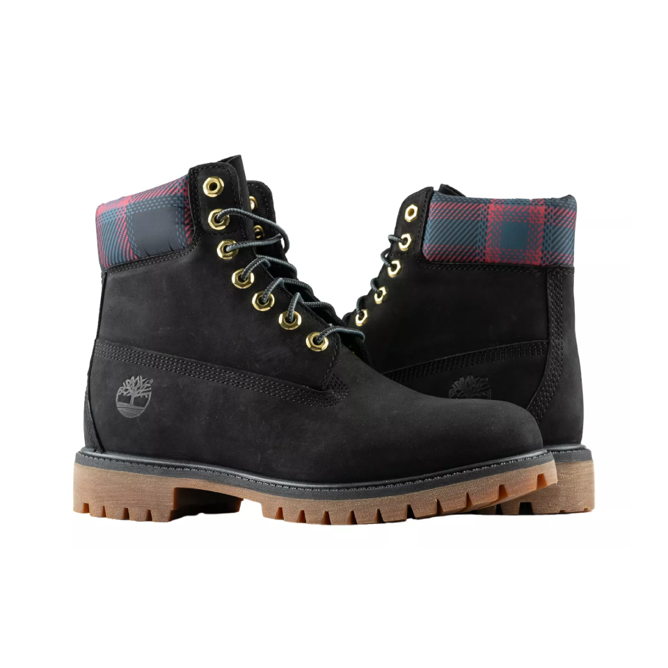 Timberland Premium Waterproof Boot Black Nubuck Pink
