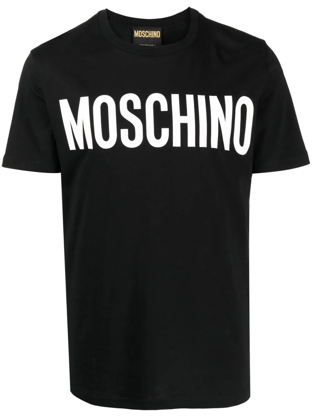 Moschino Logo Print Cotton T-Shirt / Black