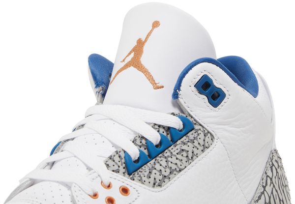 Nike Air Jordan 3 Retro "Washington Wizards" - White / Metallic Copper