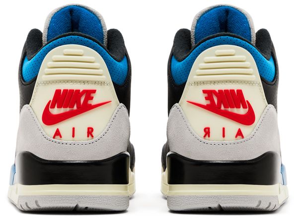 Air Jordan 3 Retro OG 'Rare Air'-Black/Chile Red-Neutral Grey