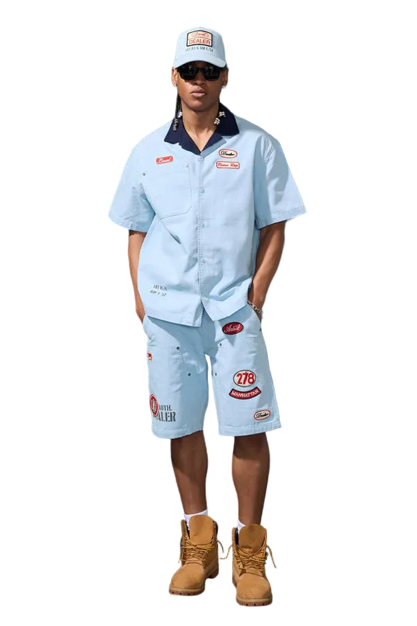 Jordan Craig The Re-Up Mechanic Shirt-Service Blue