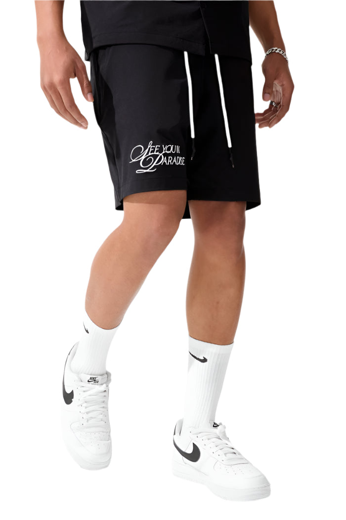 Jordan Craig Retro Oakland Shorts-Black