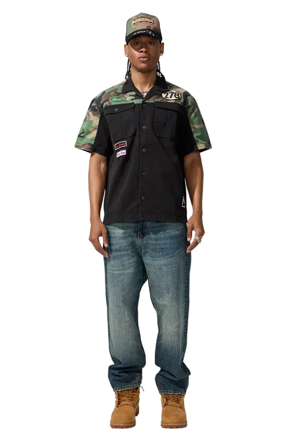 Jordan Craig Artists Union Work Shirt-Vintage Camo