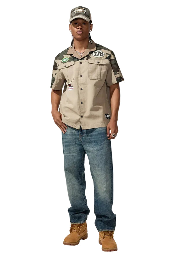 Jordan Craig Artists Union Work Shirt-Woodland
