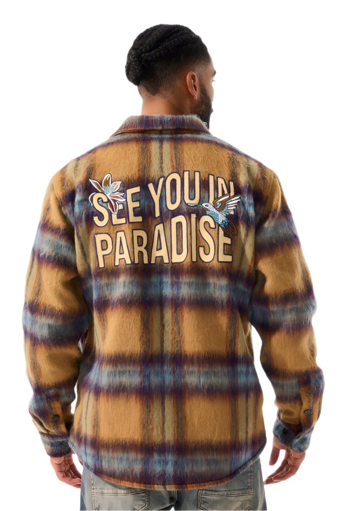 Jordan Craig SYIP Flannel Shacket - Wheat