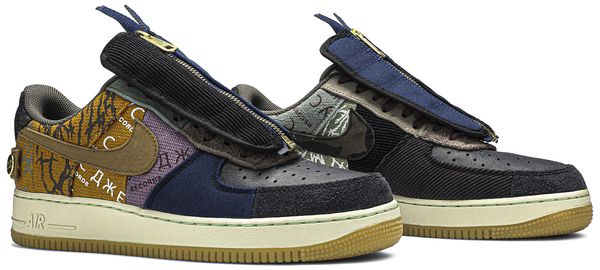Nike Air Force 1 Low Travis Scott Cactus Jack-Multicolor/Muted Bronze