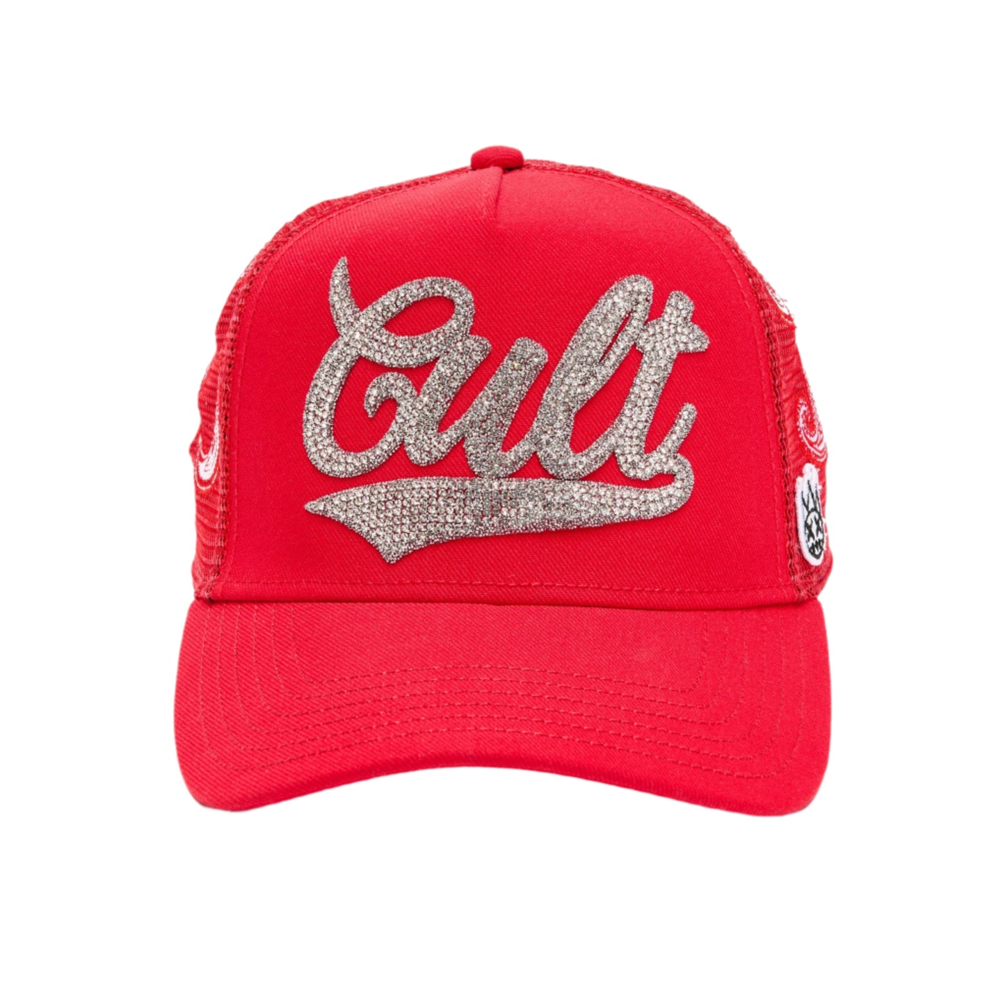 Cult Of Individuality Paisley Shimuchan Logo Mesh Back Trucker Hat - Red