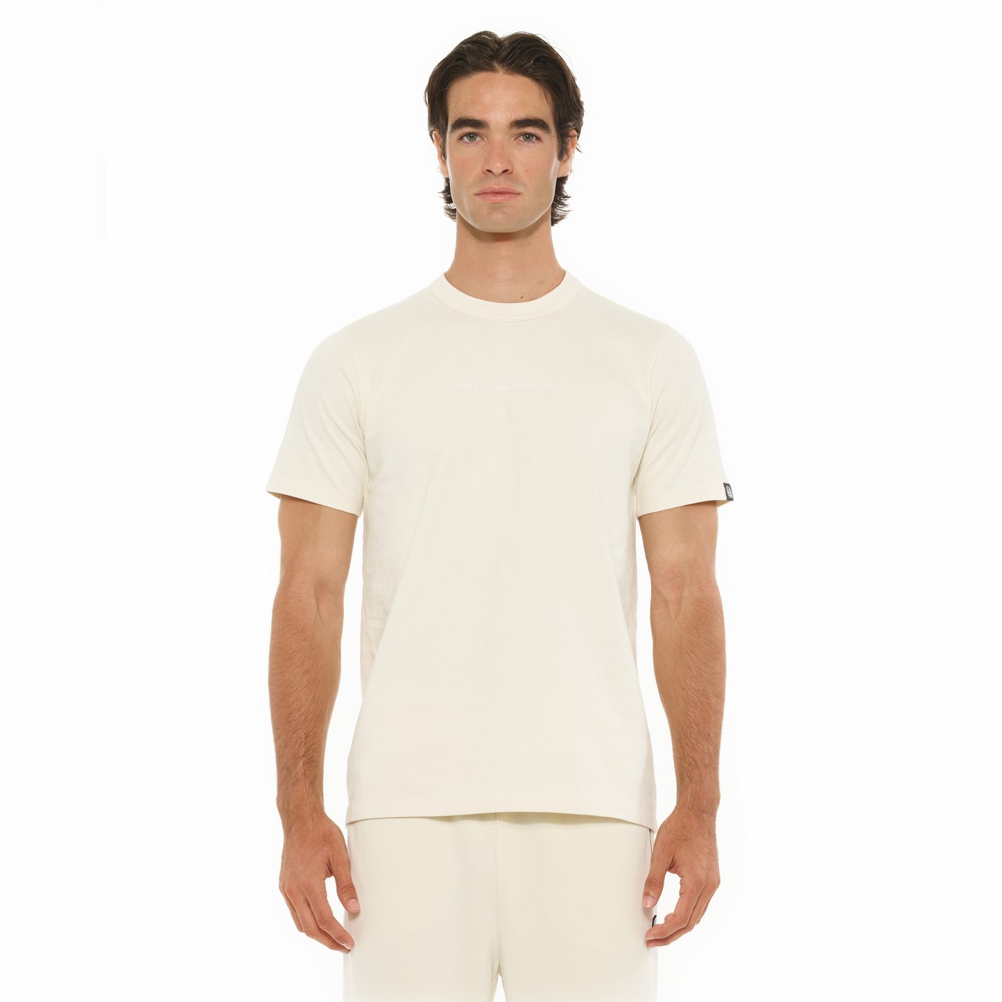 Cult Of Individuality Heavyweight Short Sleeve Tee Shimuchan Logo-Winter White