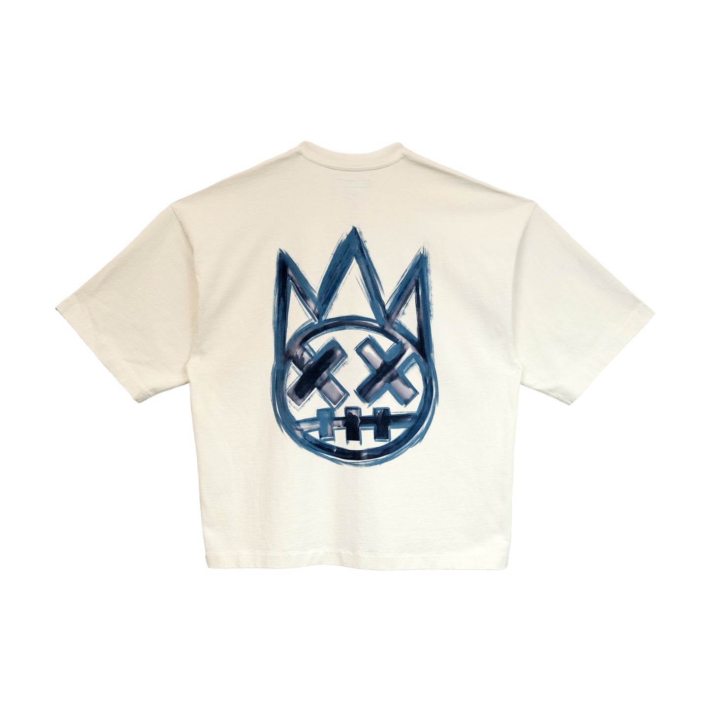 Cult Of Individuality Oversized Heavyweight Boxy Short Sleeve Crew Neck Tee "Painter"-Winter White