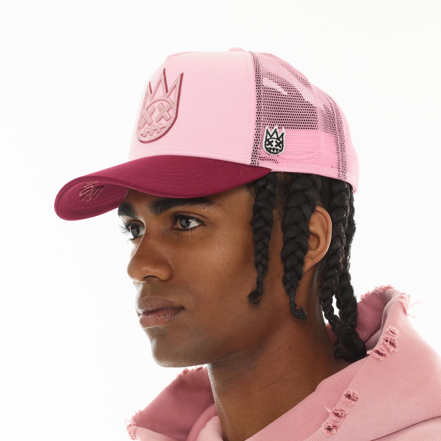 Cult Of Individuality Logo Mesh Back Trucker Hat-Potpourri