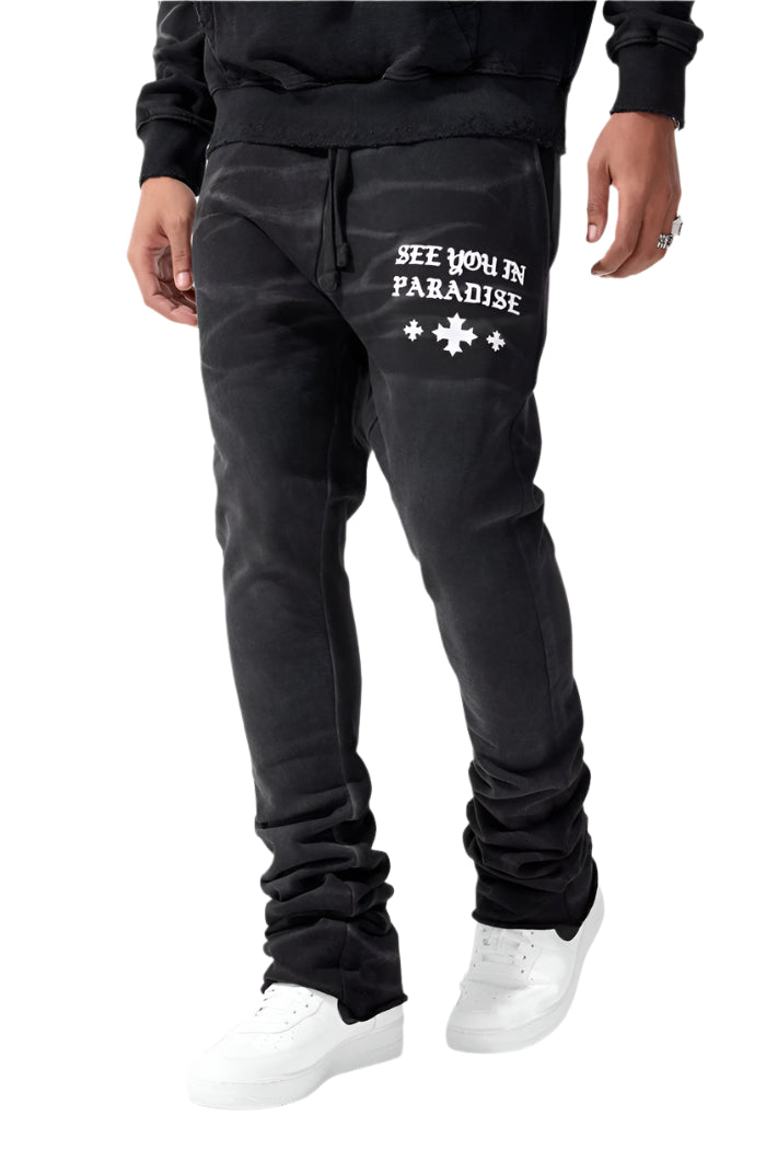Jordan Craig SYIP Stacked Sweatpants-Vintage Black