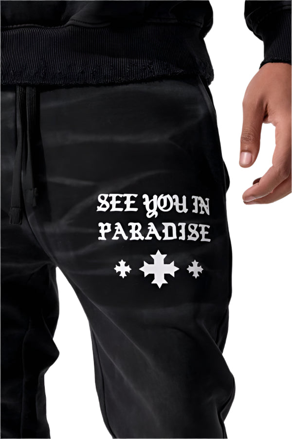 Jordan Craig SYIP Stacked Sweatpants-Vintage Black