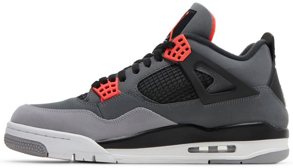 Air Jordan 4 Retro 'Infrared'-Dark Grey/Infrared 23-Black