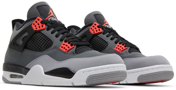 Air Jordan 4 Retro 'Infrared'-Dark Grey/Infrared 23-Black