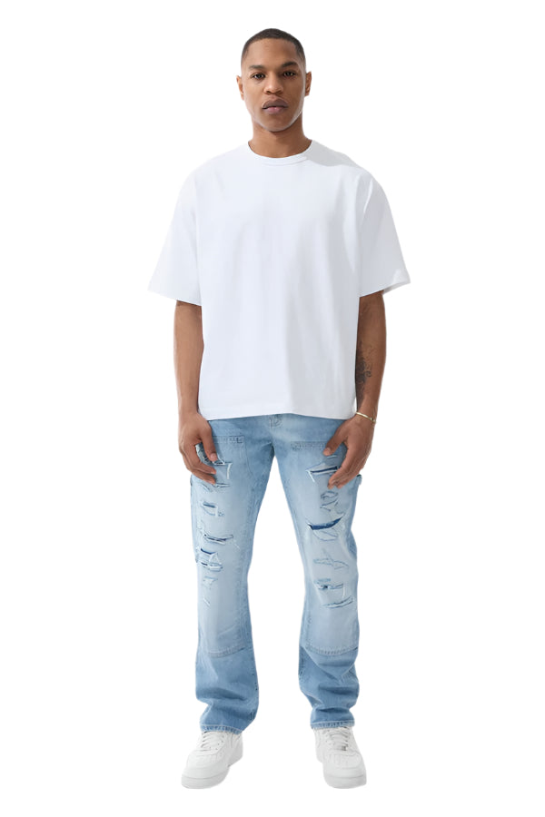 Jordan Craig Heavyweight Cropped Boxy T-Shirt-White