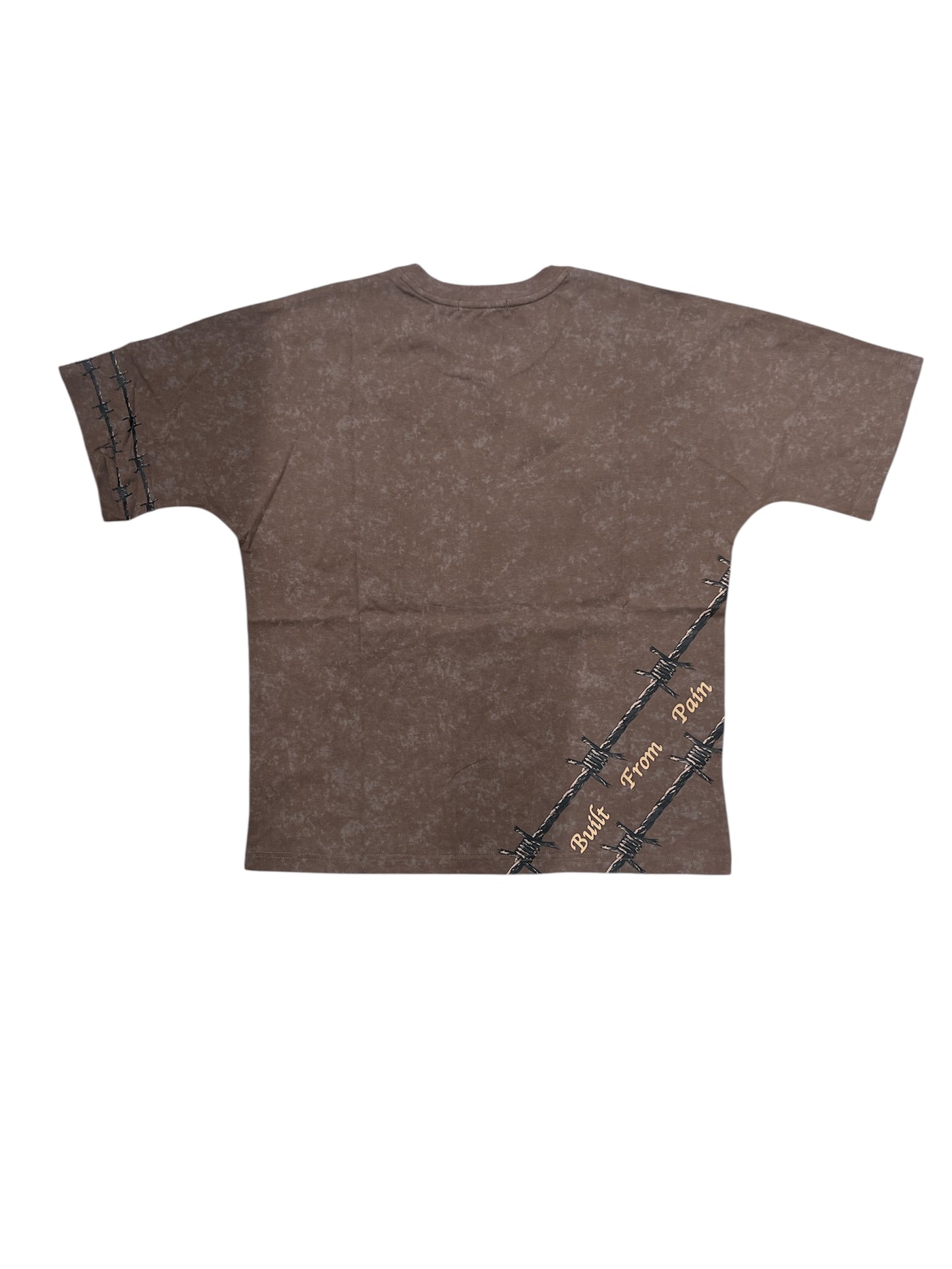 Invisible Scars Men's Relentless Box Tee-Brown