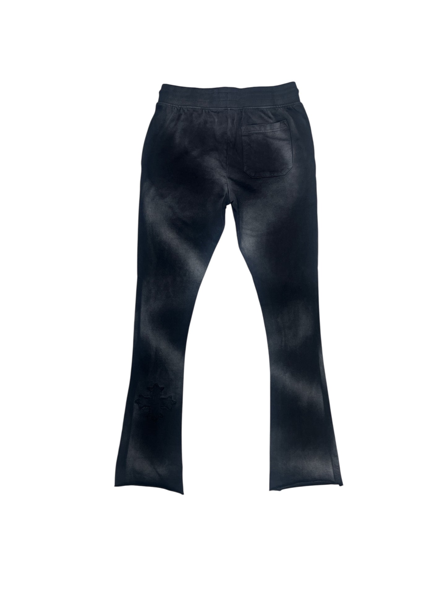 See You In Paradise Stacked Jogger-Black Shadow