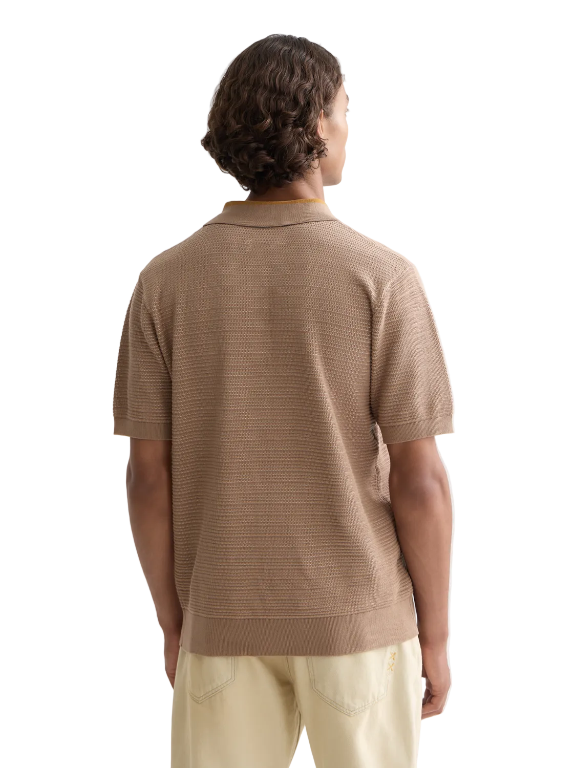 Scotch & Soda Structured Knitted Regular-Fit Polo-Amphora