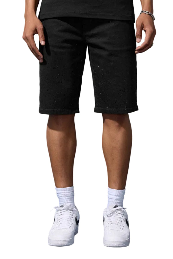 Jordan Craig OG Radiant Denim Shorts-Jet Black
