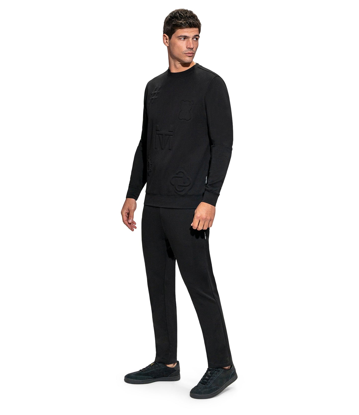 Messy Teddy Bancroft FT Crew Sweater - Black