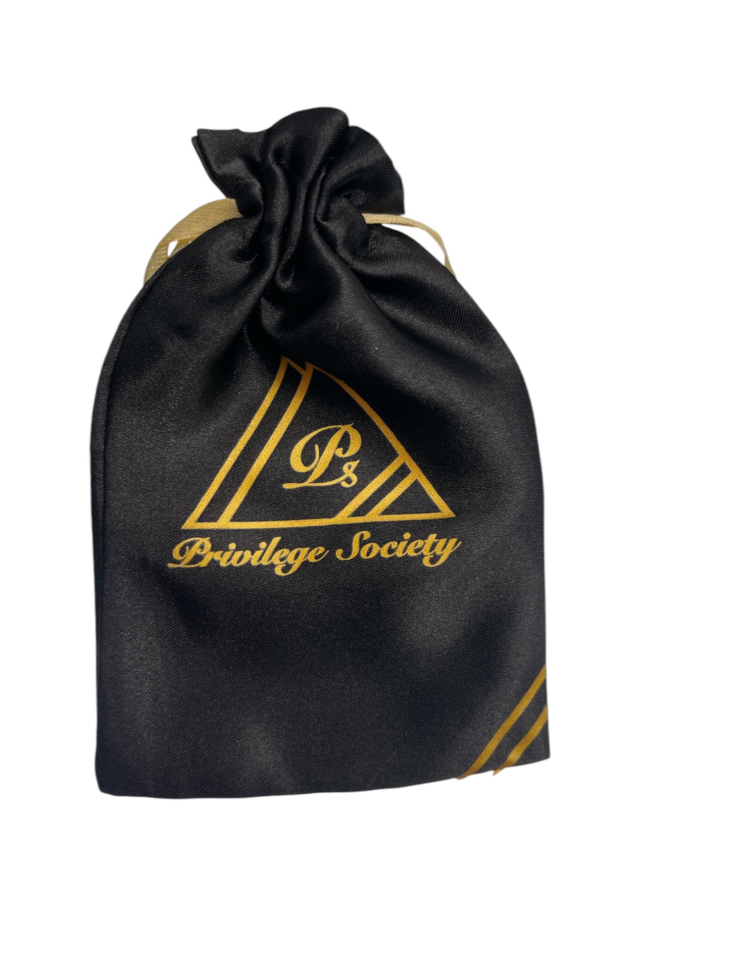 Privilege Society Monogram Leather CC Wallet- Black