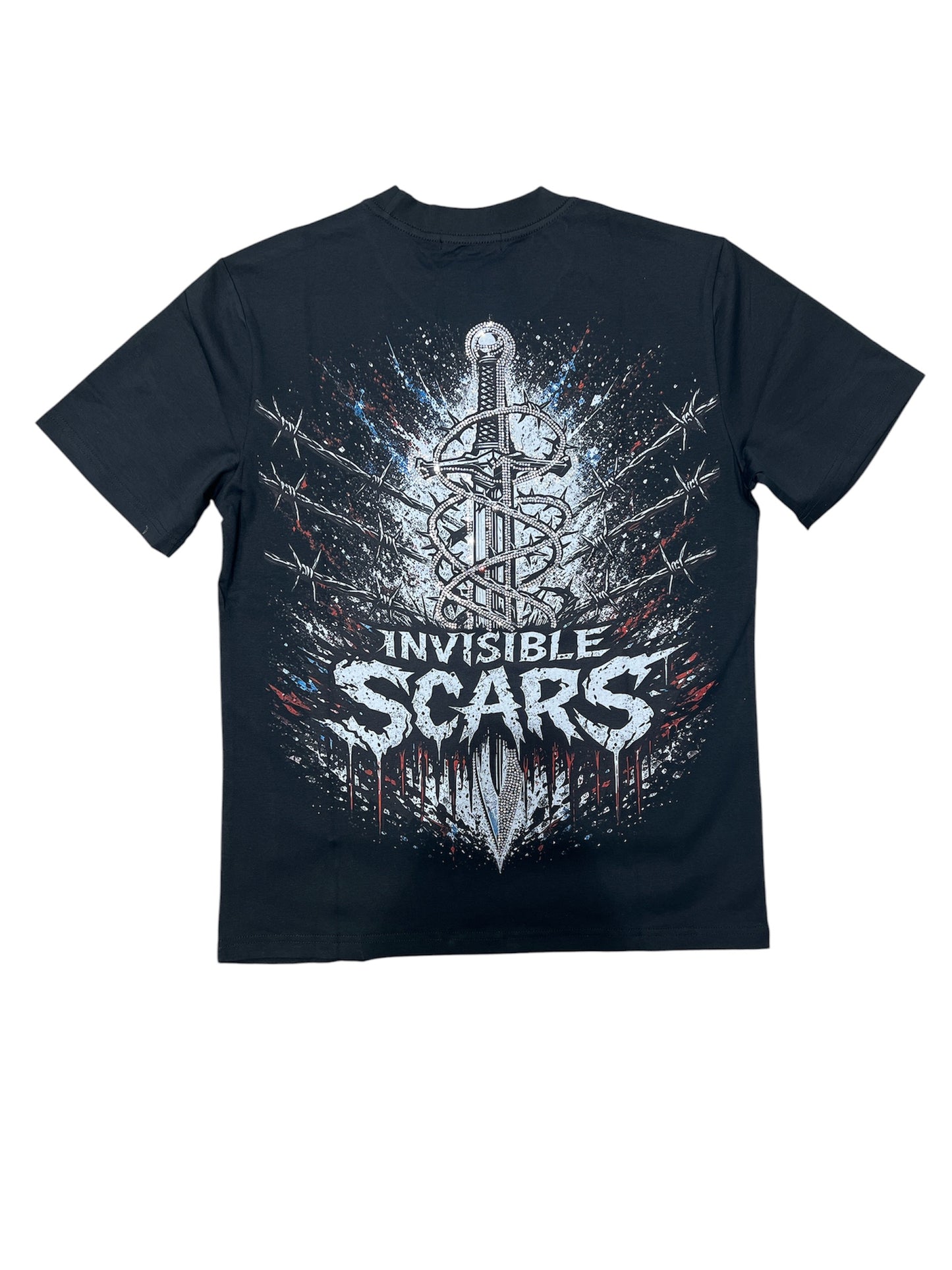 Invisible Scars Men's Founders Knight Tee-Black