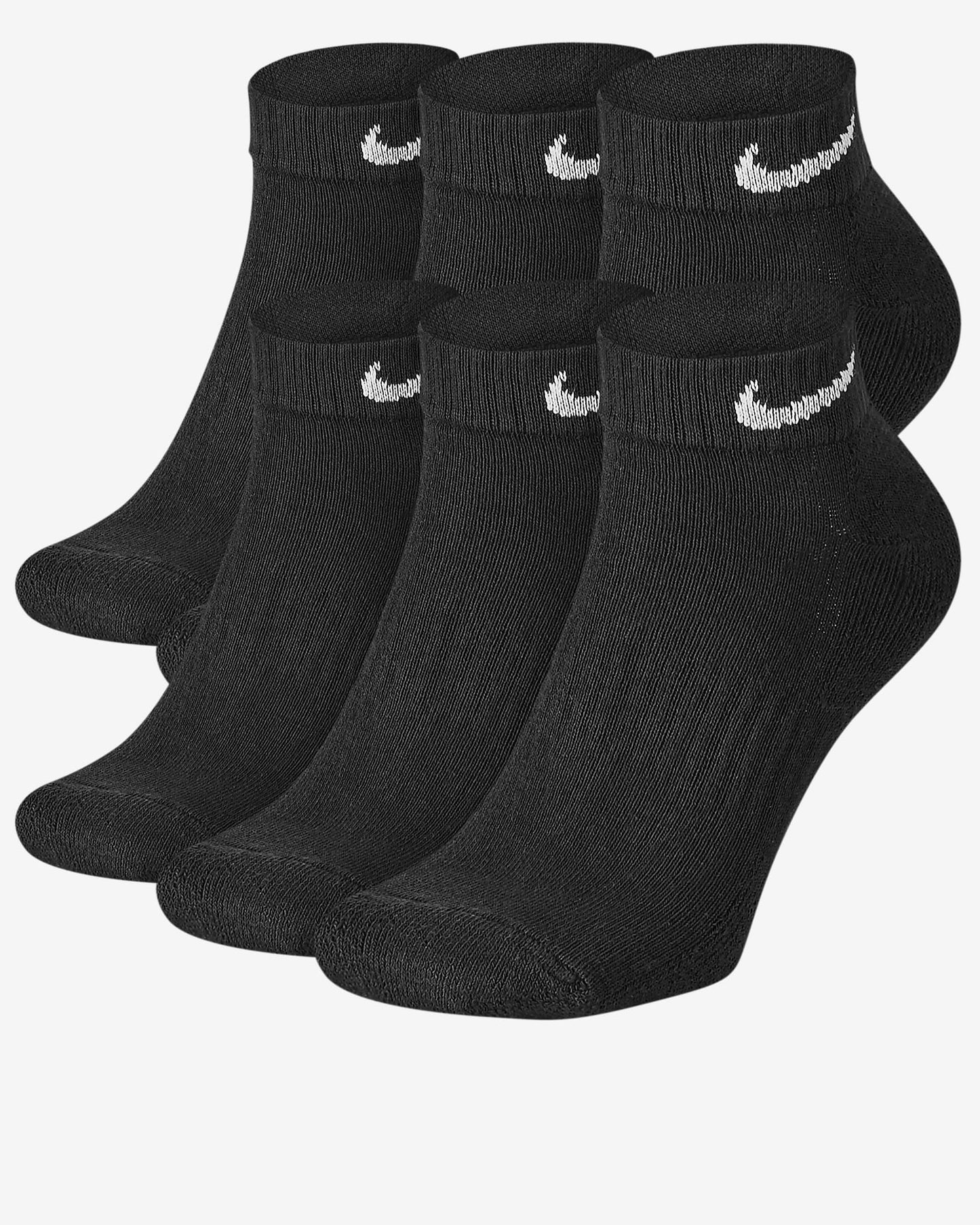 Nike Everyday Cushioned Training Low Socks (6 Pairs) - Black