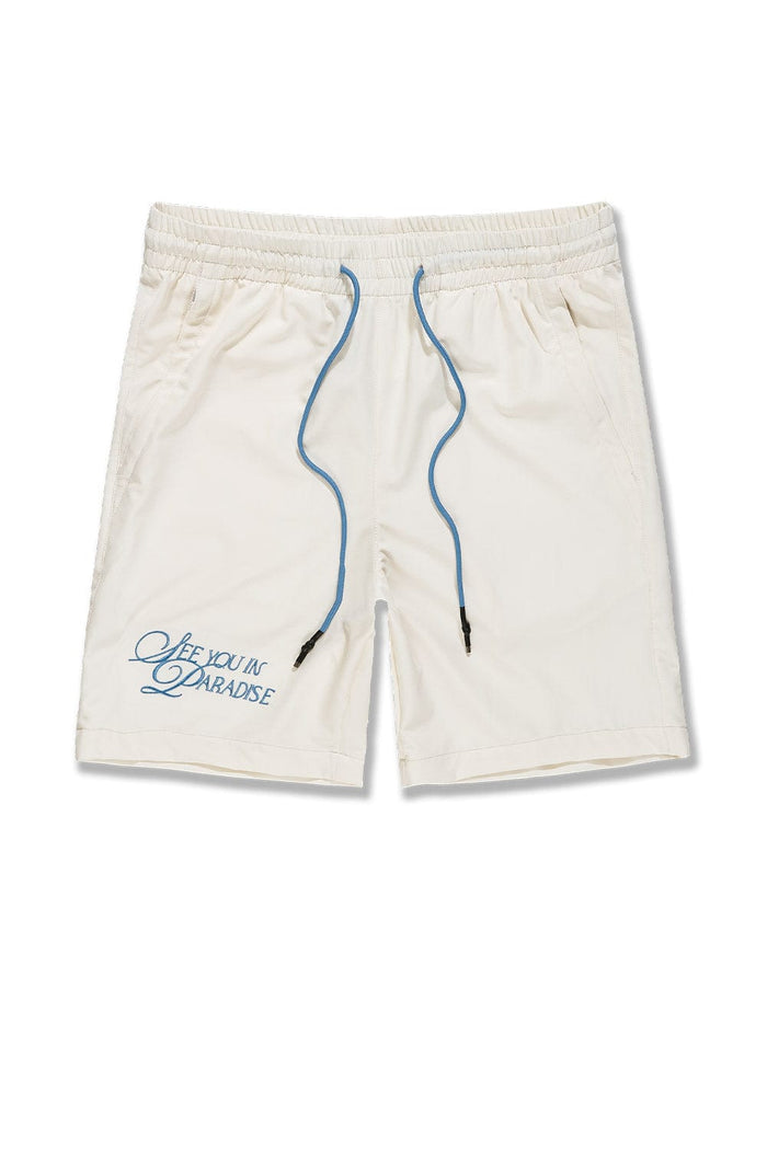Jordan Craig Retro Oakland Shorts-Cream