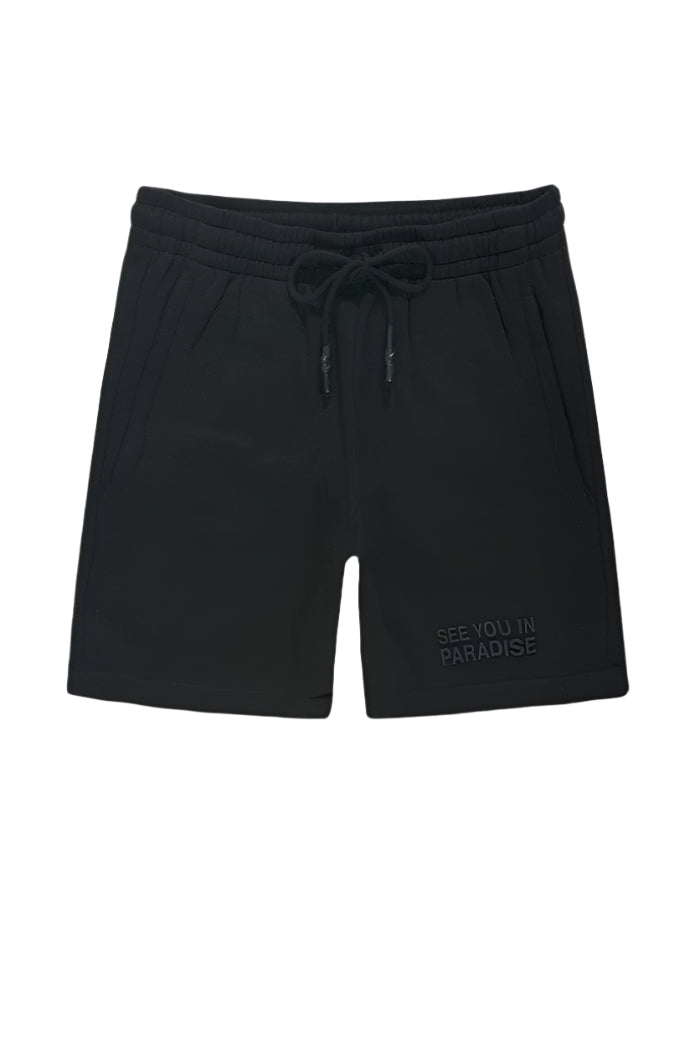Jordan Craig Retro Paradise Tonal Shorts-Black