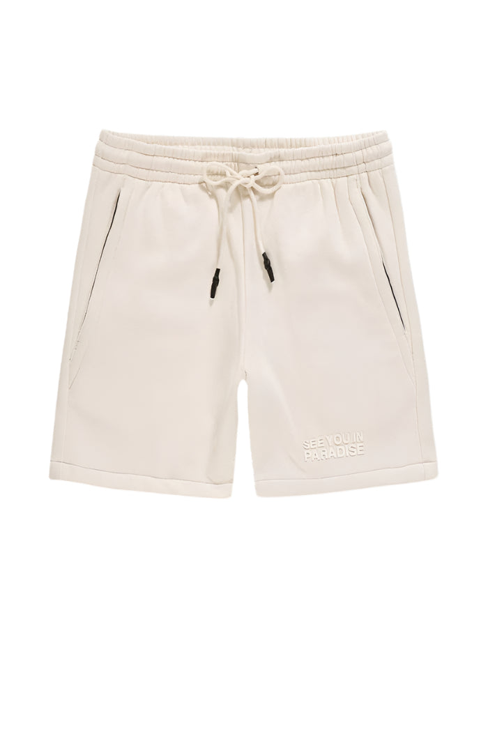 Jordan Craig Retro Paradise Tonal Shorts-Bone