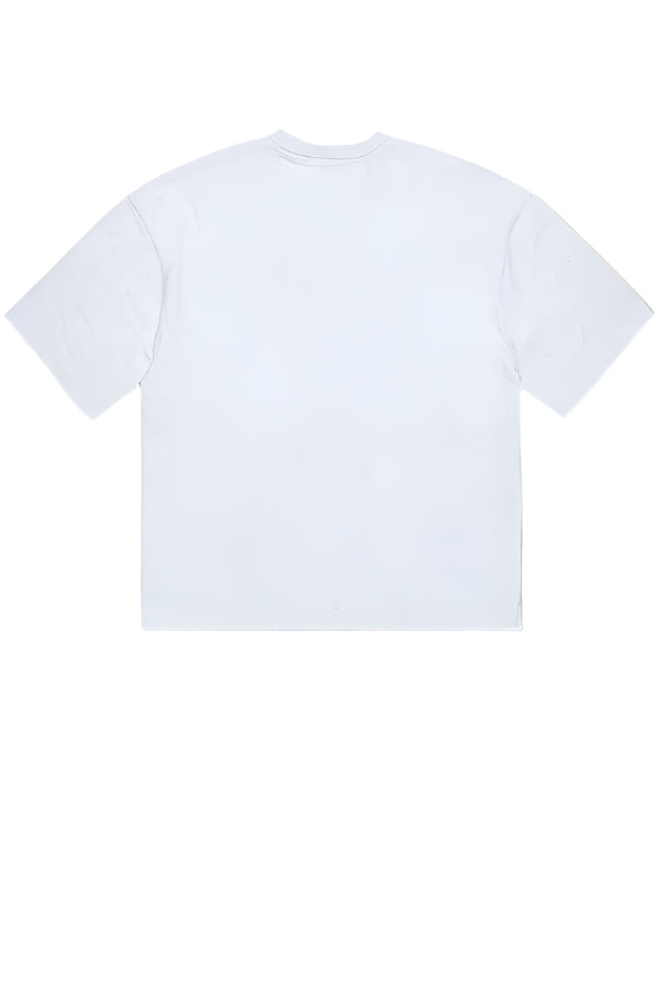 Jordan Craig Heavyweight Cropped Boxy T-Shirt-White