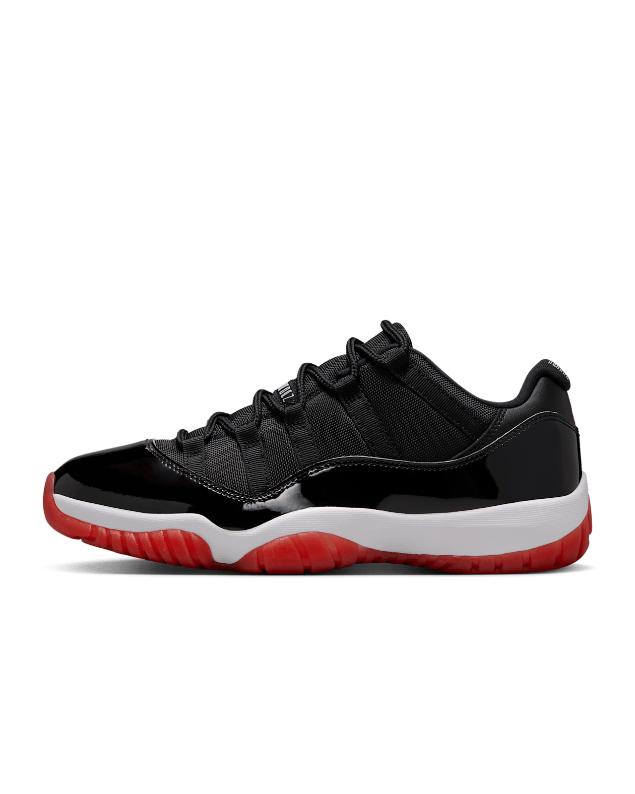 Air Jordan 11 Retro Low 'Bred'-Black/Varsity Red-White