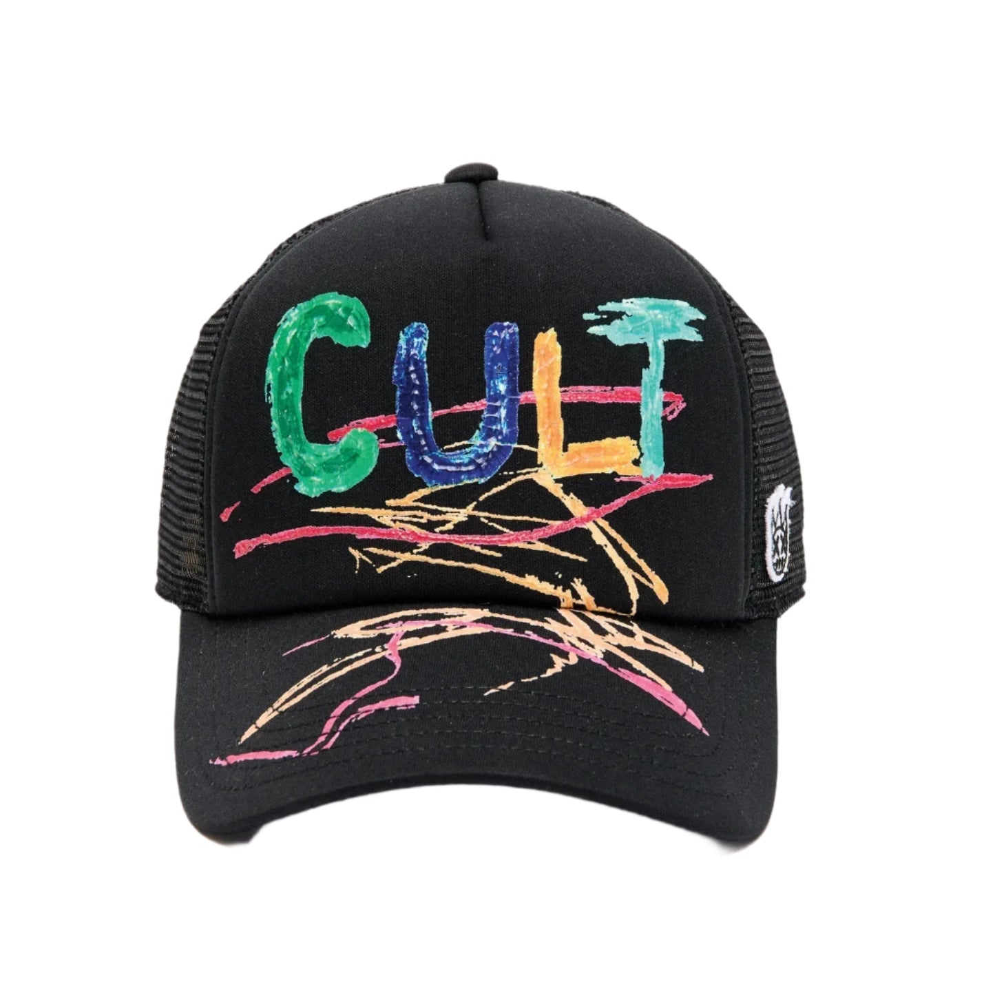Cult Of Individuality Hand Drawn Shimuchan Logo Foam Trucker Hat - Black