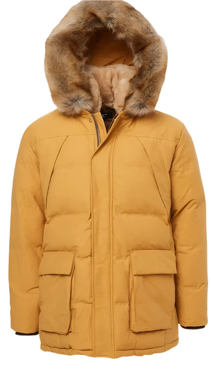 Jordan Craig Bismarck Fur Lined Parka Coat - Desert