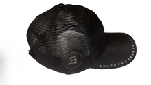Privilege Society Heritage Trucker Hat With Crystals-Black