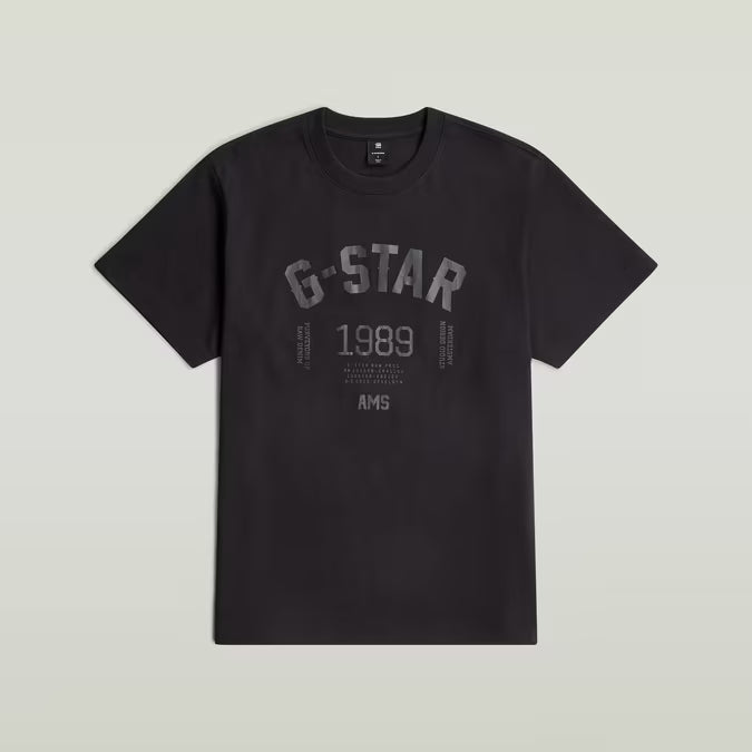 G-Star Raw 89 Back Graphic Loose T-Shirt-DK Black