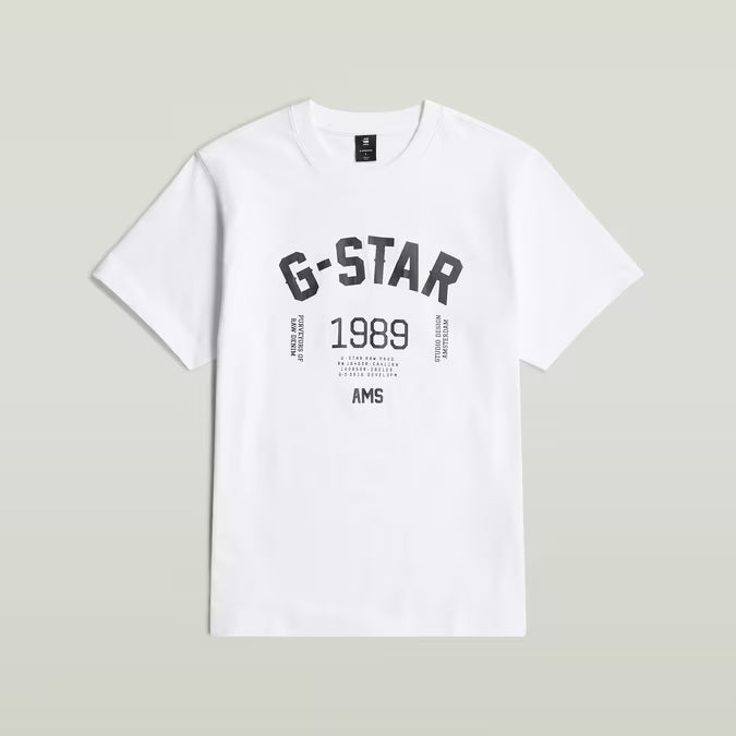 G-Star Raw 89 Back Graphic Loose T-Shirt-White