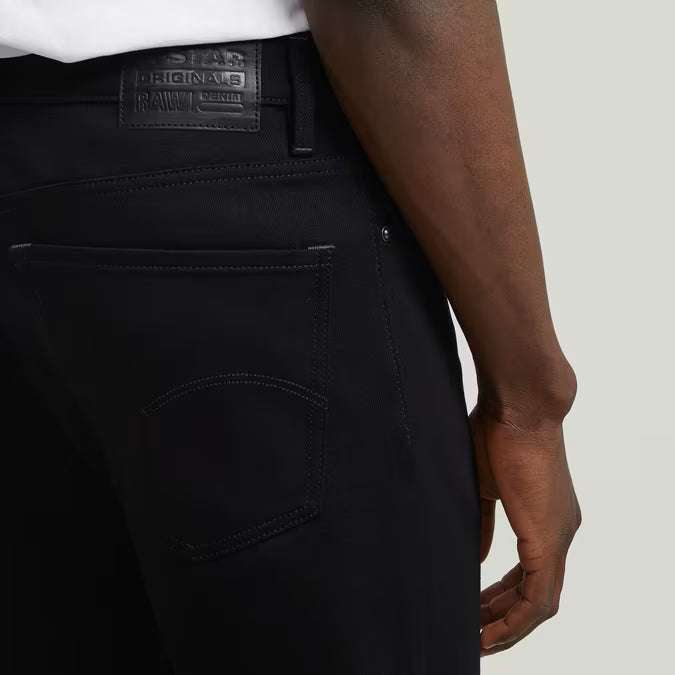 G-Star Raw Mosa Straight Jeans-Pitch Black