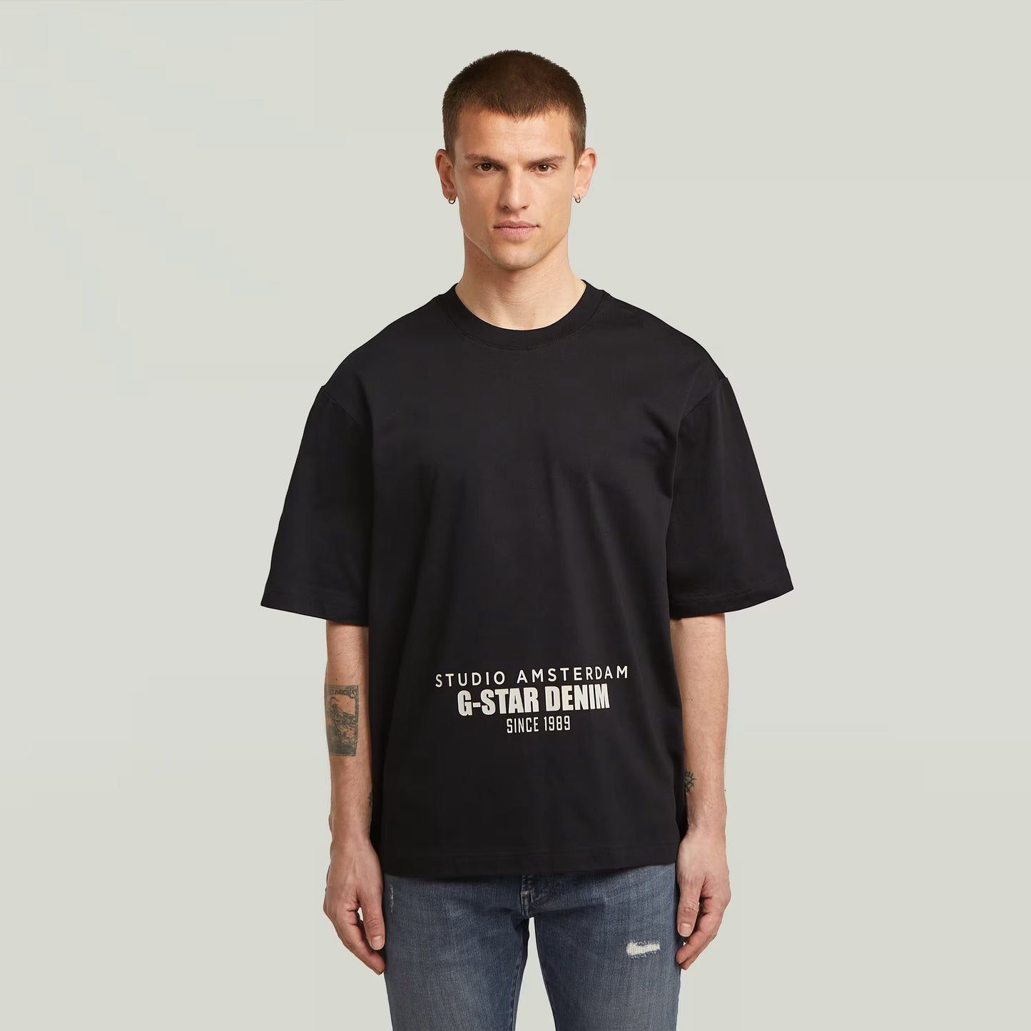 G-Star Raw Studio AMS Boxy T-Shirt - Black