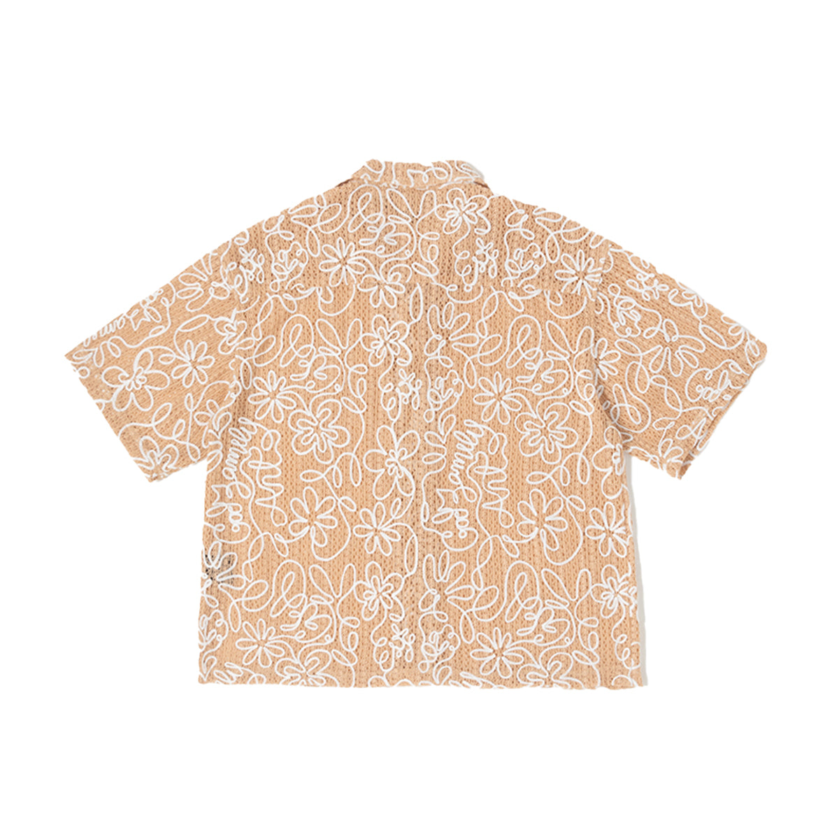 GFA Manasseh Loops Woven Button Front Shirt- Apricot Illusion