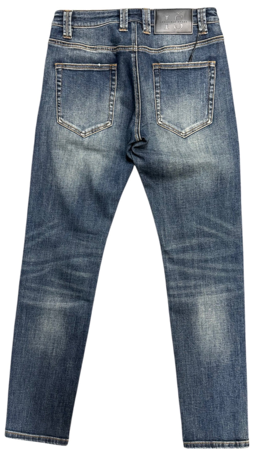 Invisible Scars Men's Apex Slim Skinny Jean Blue