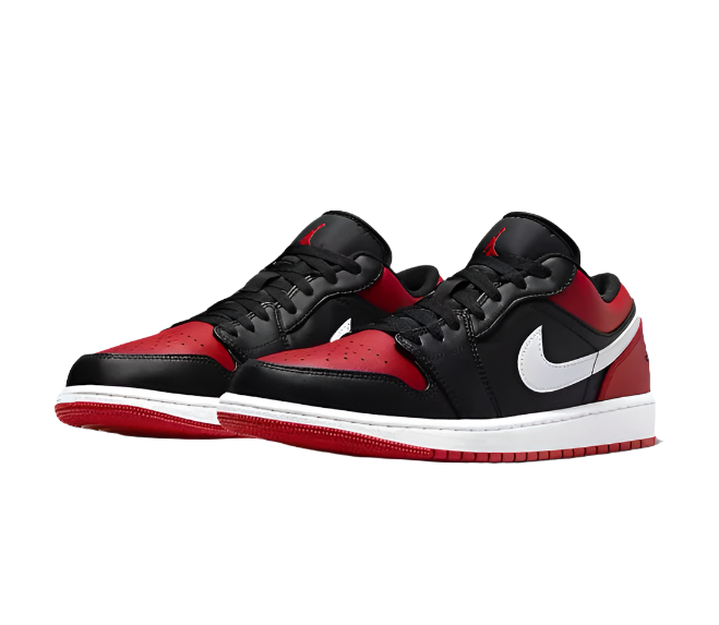 Air Jordan Retro 1 Low - Black / Gym Red / White