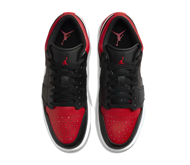 Air Jordan Retro 1 Low - Black / Gym Red / White