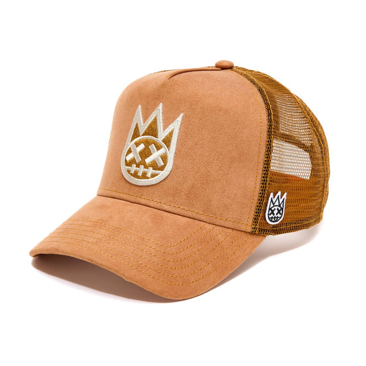 CULT OF INDIVIDUALITY SHIMUCHAN LOGO MESH BACK TRUCKER HAT- VINTAGE RUST