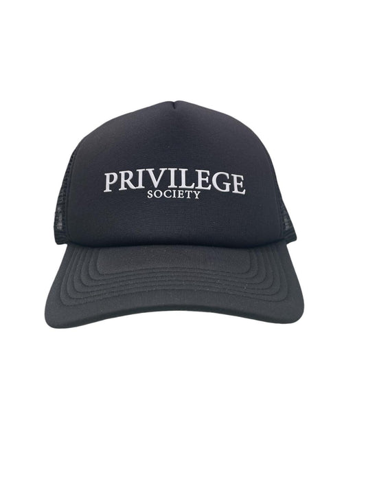 Privilege Society Foam Trucker Hat/ Black-White