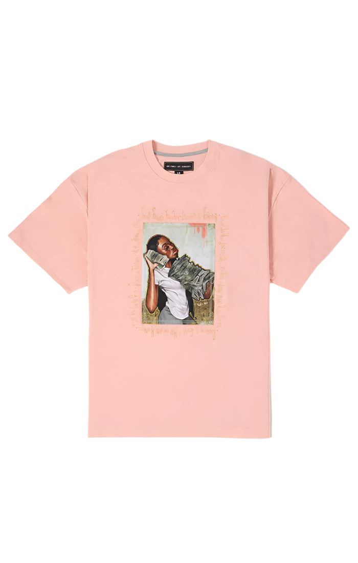 GFA Cash & Carry S/S Knit Tee-Peach Bud
