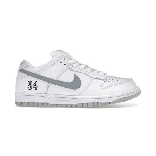 Nike SB Dunk Low Supreme 94 - White Metallic Silver