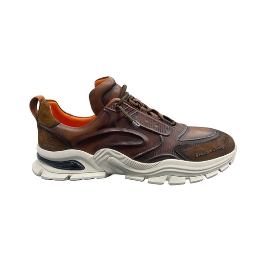 Privilege Society Leather Heritage Sneaker - Brown