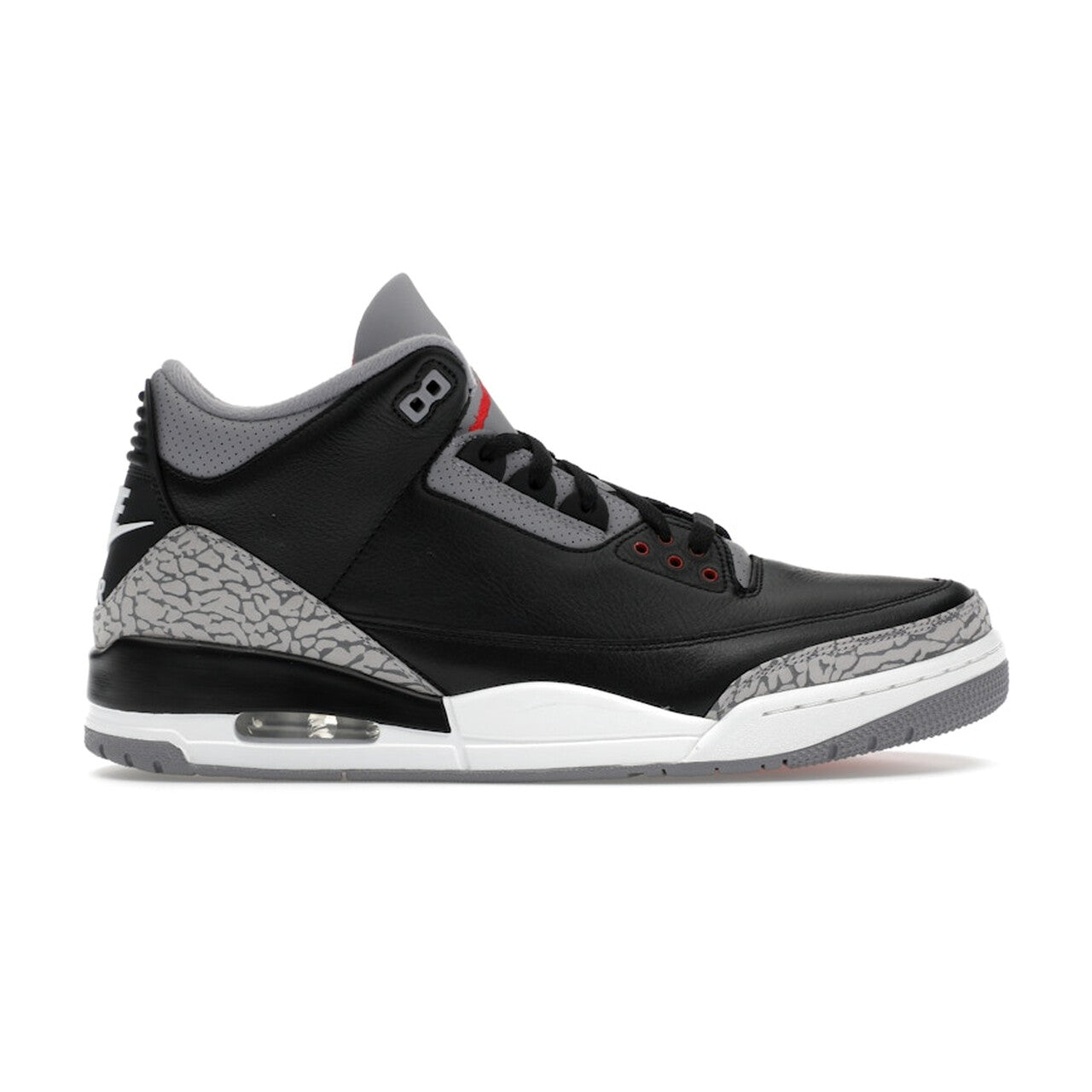 Nike Air Jordan 3 Retro OG "Black Cement" 2024 - Black / Fire Red / Cement Grey